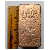1 Pound 10oz .999 Copper Bar