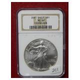 2001 Silver Eagle 1oz NGC MS69