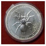 2015 Australia Spider Silver 1oz .999 $1 Coin