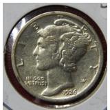 1926 Mercury Silver Dime