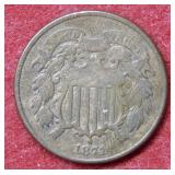 1871 Two Cent Piece