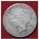 1927 Peace Silver Dollar Coin