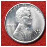 1943 S Steel Lincoln Wheat Cent