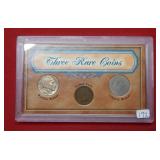Three Rare Coins-Buffalo-Indian Head-Liberty Head