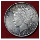 1922 D Peace Silver Dollar Coin