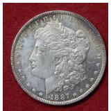 1887 Morgan Silver Dollar Coin