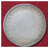 1800 Bust Silver Dollar Coin