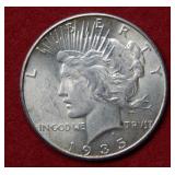 1935 Peace Silver Dollar