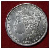 1878 REV of 1879 Morgan Silver Dollar Coin