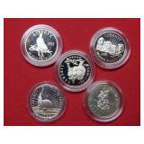 (5) US Commemorative Half Dollar Coins