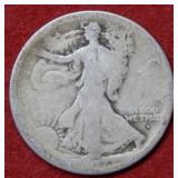 1917 S Walking Liberty Silver Half
