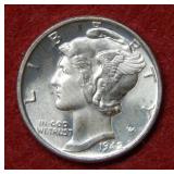 1942 Mercury Silver Dime