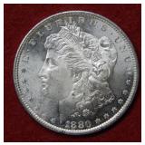 1880 S Morgan Silver Dollar Coin