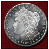 1880 S Morgan Silver Dollar Coin