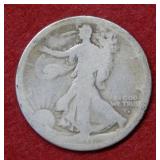 1916 D Walking Liberty Silver Half Dollar Coin