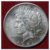 1921 Peace Silver Dollar Coin