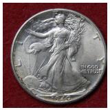1940 Walking Liberty Silver Half Dollar