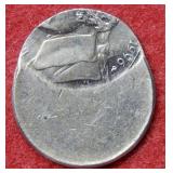 1996 Off Center Punch Jefferson Nickel