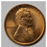 1954 S Lincoln Wheat Cent