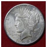 1922 S Peace Silver Dollar Coin