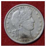 1907 Barber Silver Half Dollar