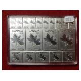 2018 Canada 2oz .999 Silver CombiBar