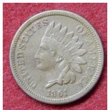 1861 Indian Head Cent - copper/nickel