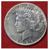 1928 Peace Silver Dollar Coin