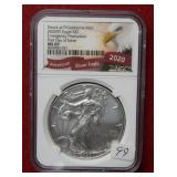 2020(P) Silver Eagle 1oz NGC MS69