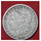 1889 CC Morgan Silver Dollar Coin