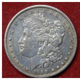 1890 CC Morgan Silver Dollar Coin