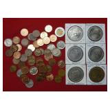 Grab Bag of Vegas Medals/Tokens and World Coins