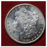 1880 S Morgan Silver Dollar Coin