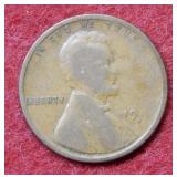 191- S Lincoln Wheat Cent Error Coin
