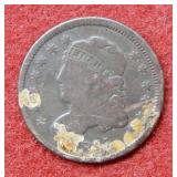 1835 Bust Half Dime - discolored