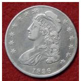 1836 Bust Silver Half Dollar Dollar