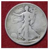 1919 D Walking Liberty Silver Half Dollar