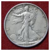 1919 S Walking Liberty Silver Half