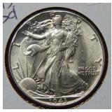 1943 Walking Liberty Silver Half Dollar Coin