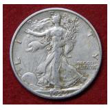 1929 S Walking Liberty Silver Half Dollar