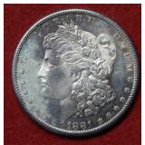 1881 S Morgan Silver Dollar