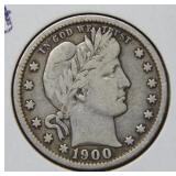 1900 Barber Silver Quarter