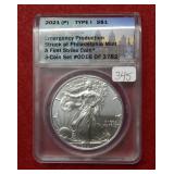 2021(P) Silver Eagle 1oz ANACS MS70 Type I