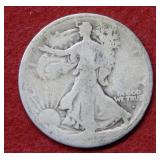 1916 D Walking Liberty Silver Half Dollar