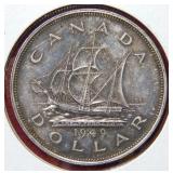 1949 Canada Silver Dollar Coin