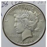 1928 Peace Silver Dollar