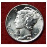 1941 Mercury Silver Dime