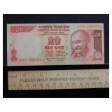 2015 India 20 Rupees Note