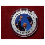 1oz .999 Silver Round - Trump Fight Fight Fight