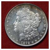 1878 Morgan Silver Dollar 7 Tail Feathers